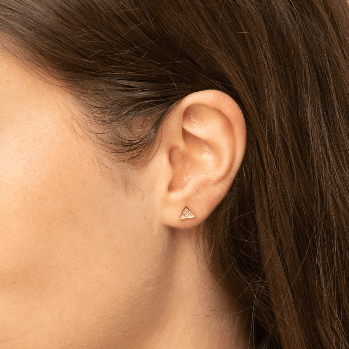 Triangle Sapphire Stud Earrings - Camile & Stone